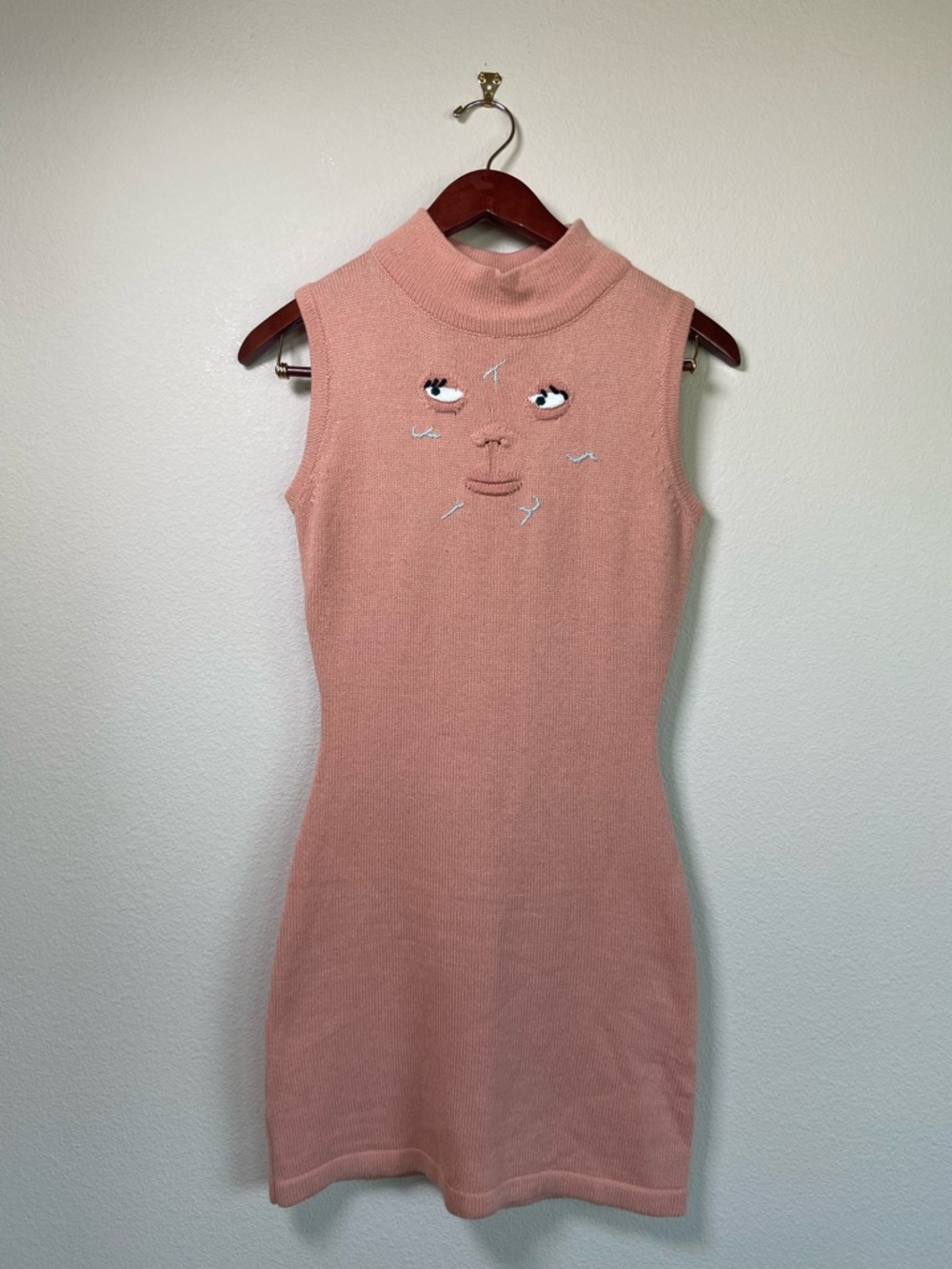 Fashion Brand Company Knit Turtleneck Face Dress